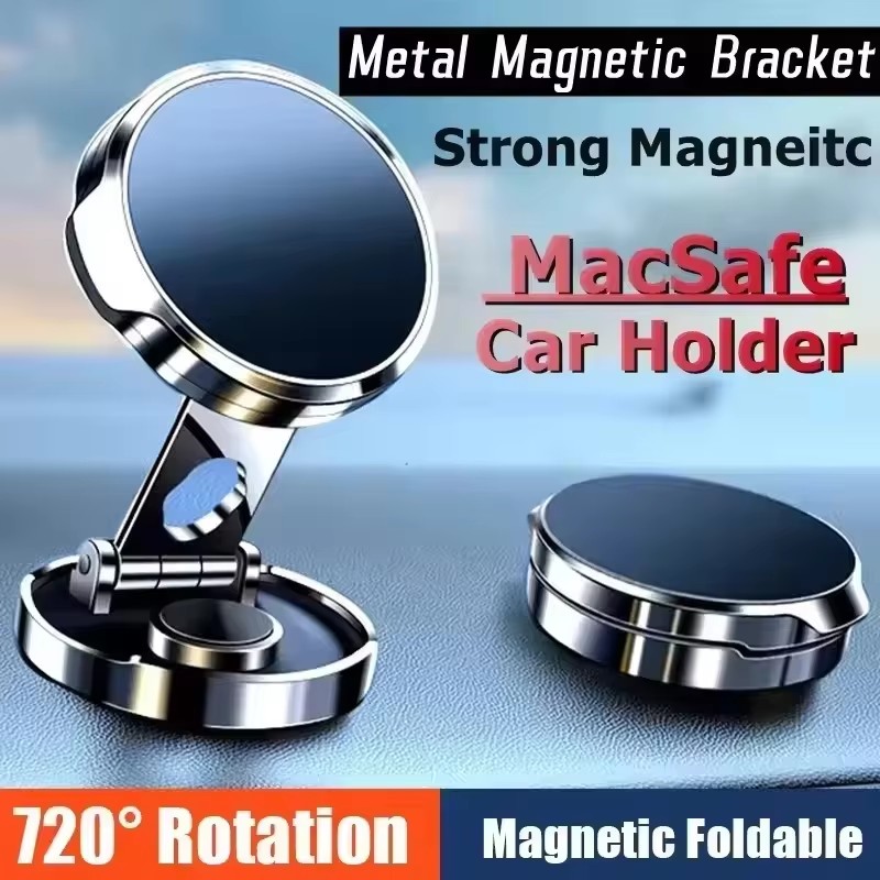 Phone Accessories Holder Car - Okrągły składany magnetyczny uchwyt samochodowy z