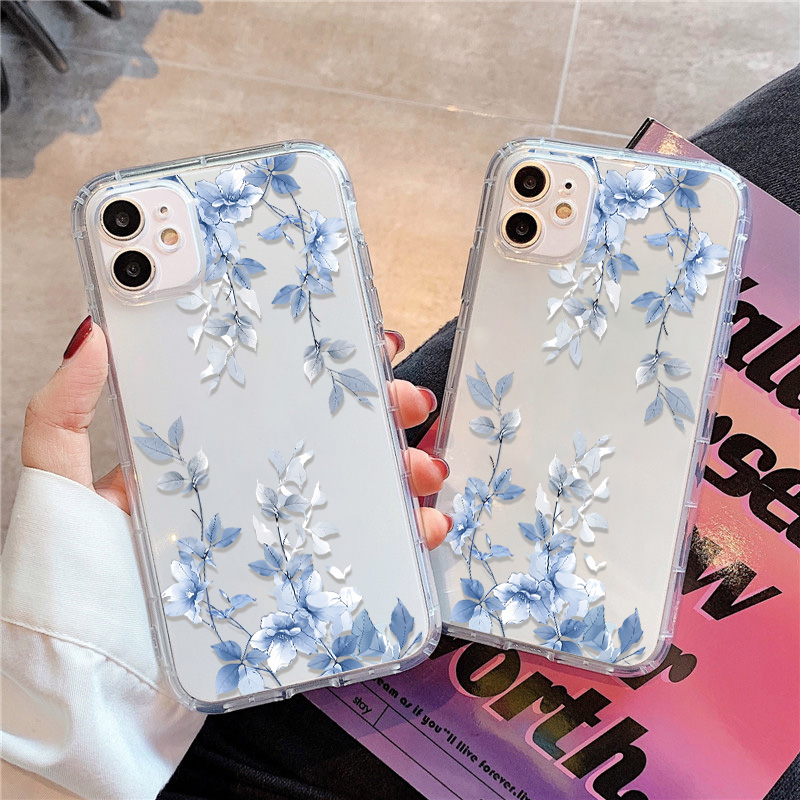 Apple Iphone 15 - Przezroczyste etui na telefon z niebieskim