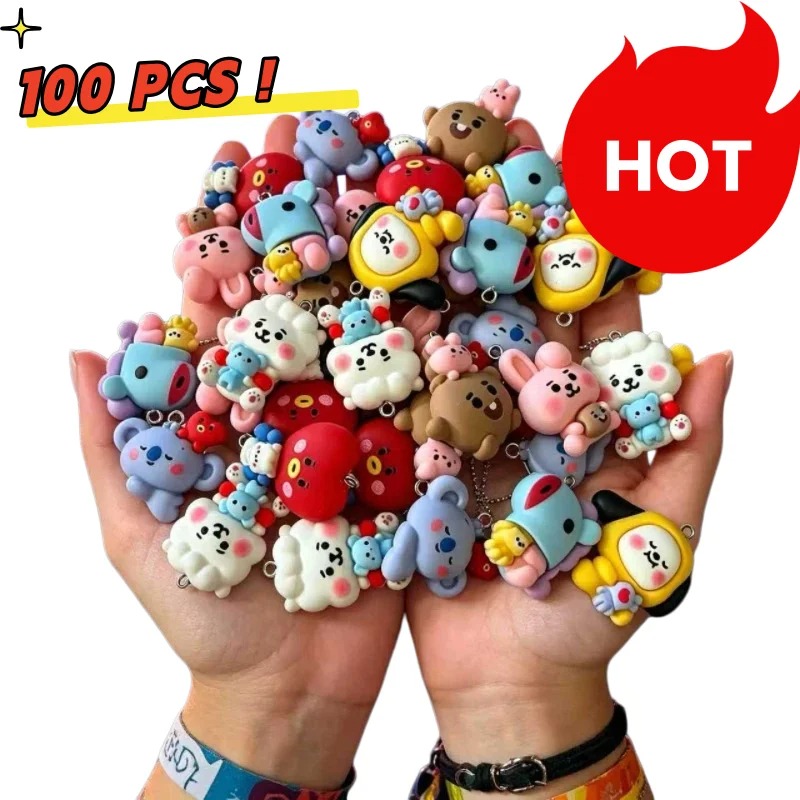 7 szt. BT21 Żywiczne Charmsy z – Phone Accessories Charms recenzja i cena